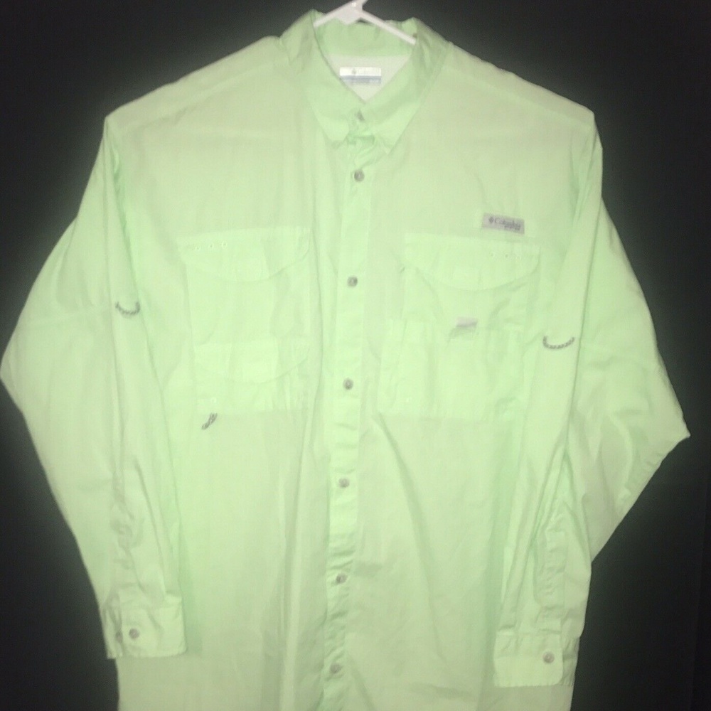 Columbia PFG Men XL vented multi-pocket shirt EUC